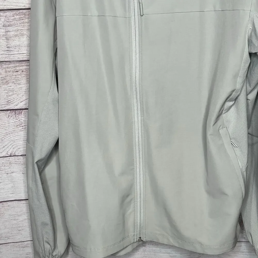 Truwear Full Zip Breathable Active Gray Stretch Moisture Wick Jacket 2XL New